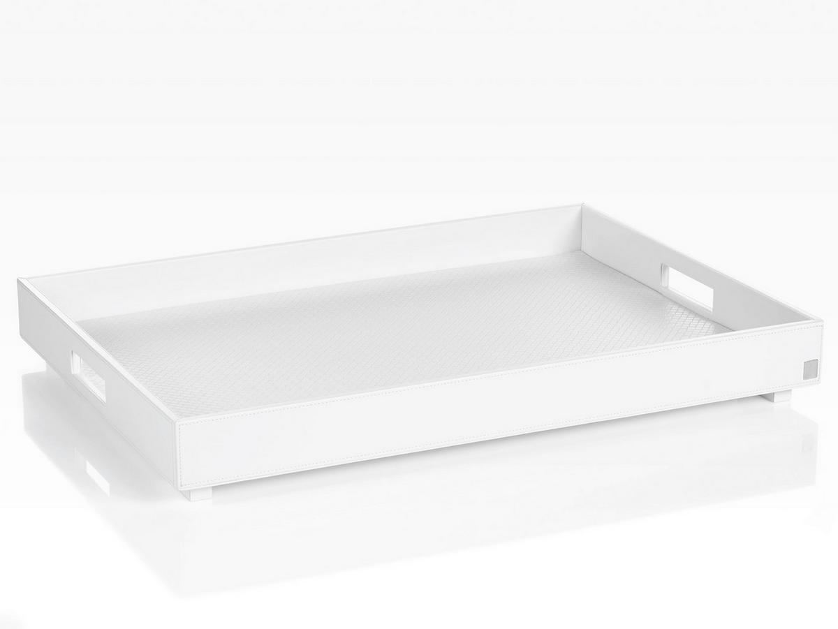 TABLETT Kunststoff  - Weiß, Design, Kunststoff (47/66/6cm) - Joop!