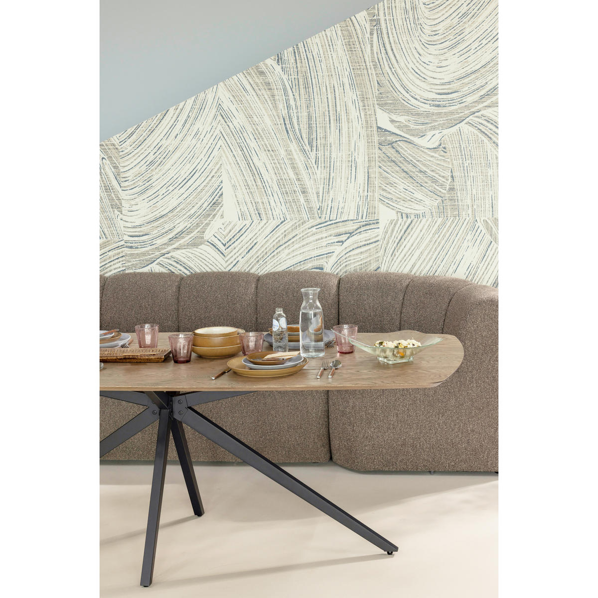 TISCHGESTELL in Metall   - Schwarz, MODERN, Metall (170/72/80cm) - Livetastic