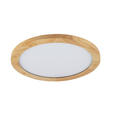 LED-DECKENLEUCHTE 40/5 cm   - Schwarz/Naturfarben, Basics, Holz/Kunststoff (40/5cm) - Novel