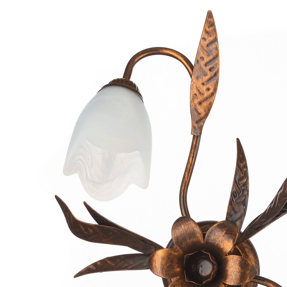 DECKENLEUCHTE 55/55/18 cm   - Bronzefarben, KONVENTIONELL, Glas/Metall (55/55/18cm)