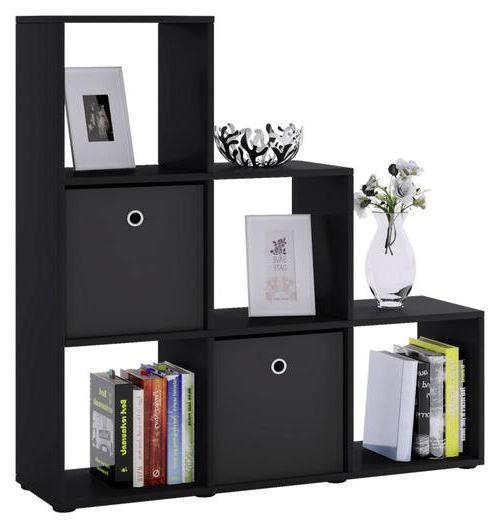 Standregal Dekor Nitas 107,5 cm Schwarz