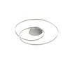 LED-TAKLAMPA Holy 49/7,5 cm  - nickelfärgad, Design, metall (49/7,5cm) - Fischer & Honsel