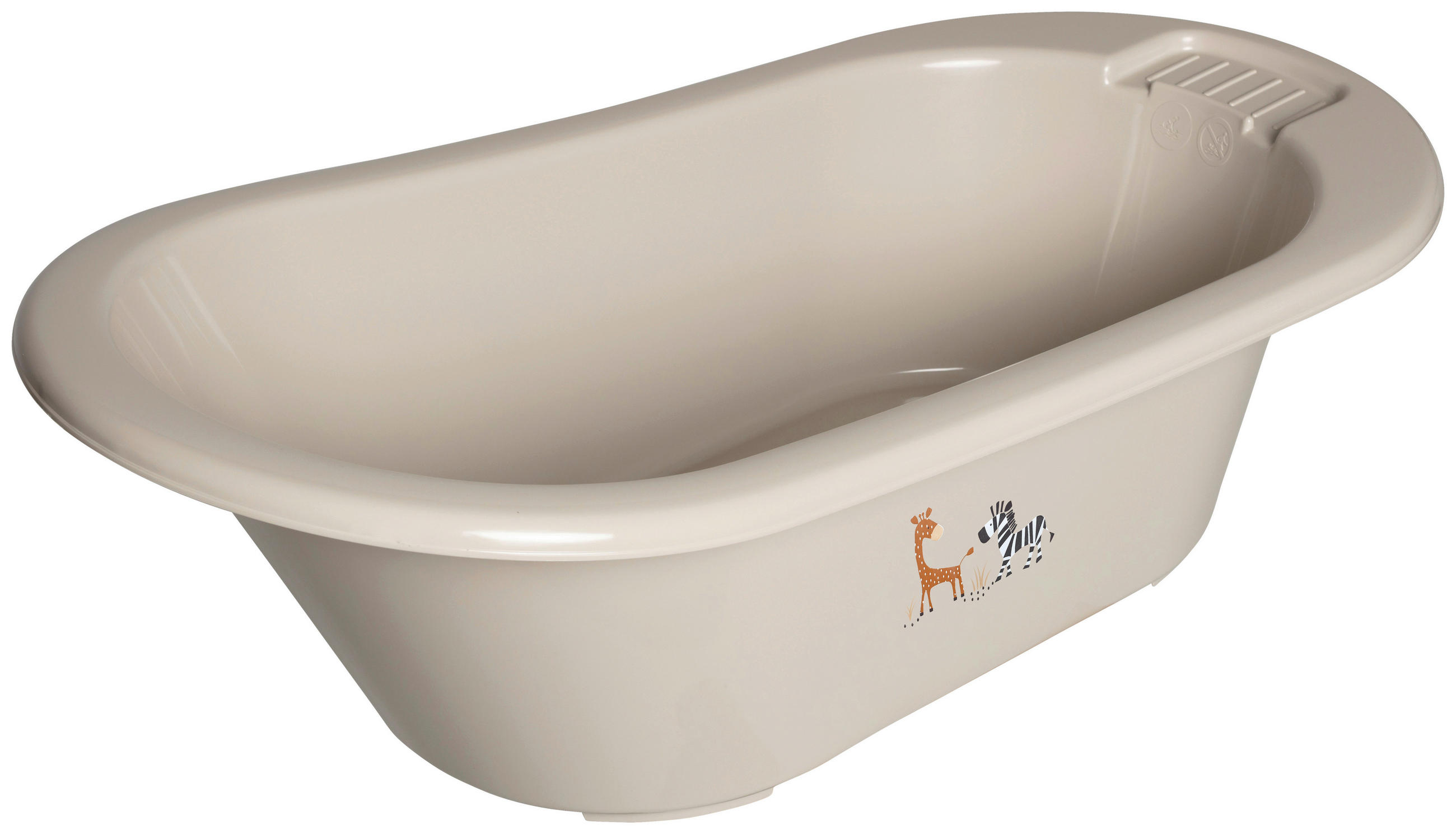 BABYBADEWANNE STEPPE  - Taupe, Basics, Kunststoff (86/44/32cm) - Bebe Jou