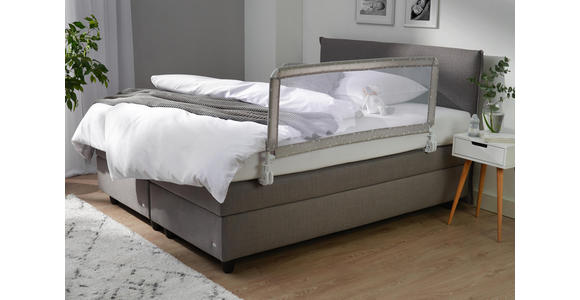 BETTSCHUTZGITTER 135/60 cm - Grau, Basics, Kunststoff/Metall (135/60cm) - My Baby Lou