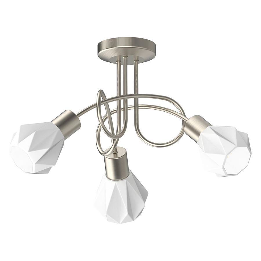 Proiector    - alb/culoare crom, Basics, sticlă/metal (39/24/39cm)