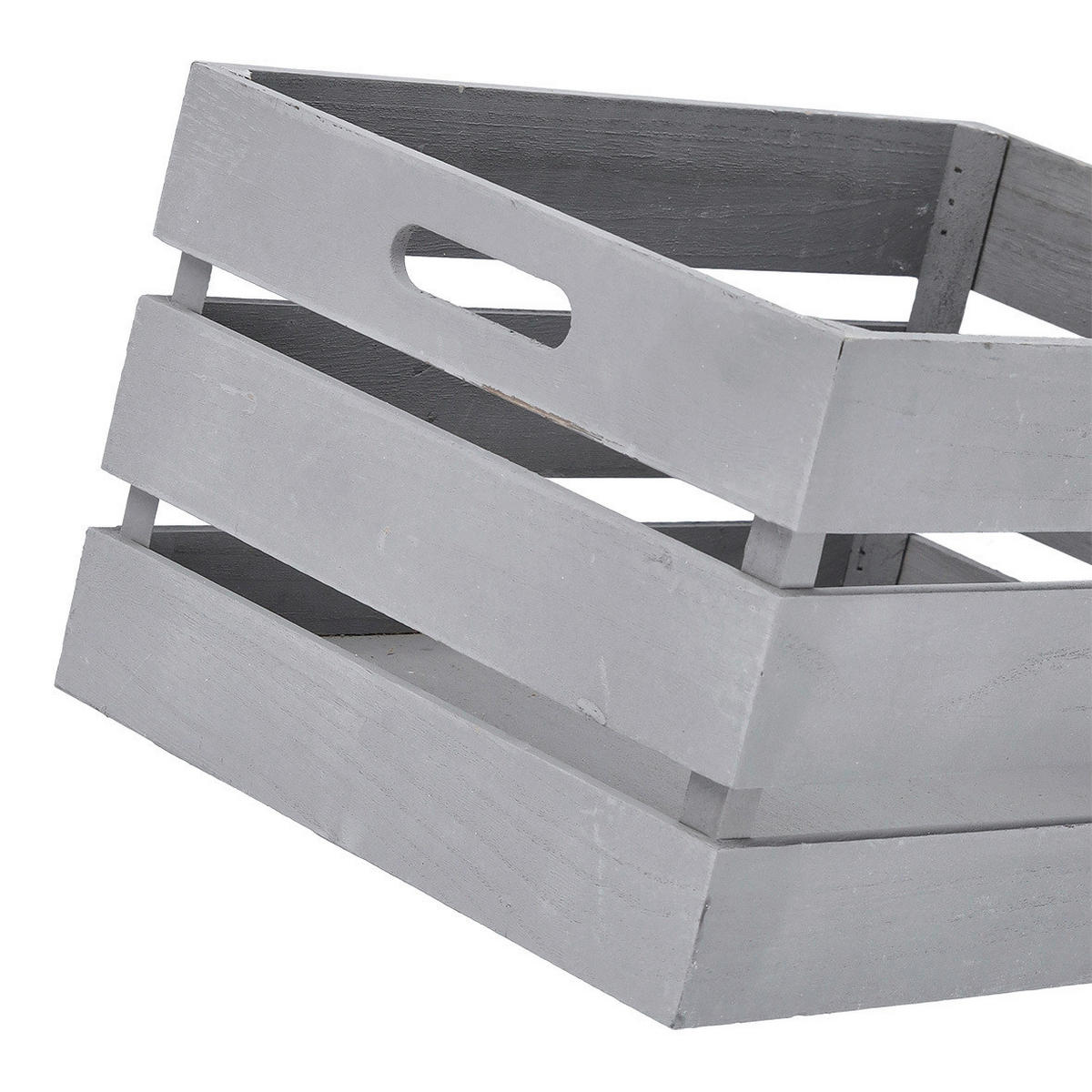 DEKOKISTE - Grau, Basics, Holz (39/29/21,5cm) - Zeller Present