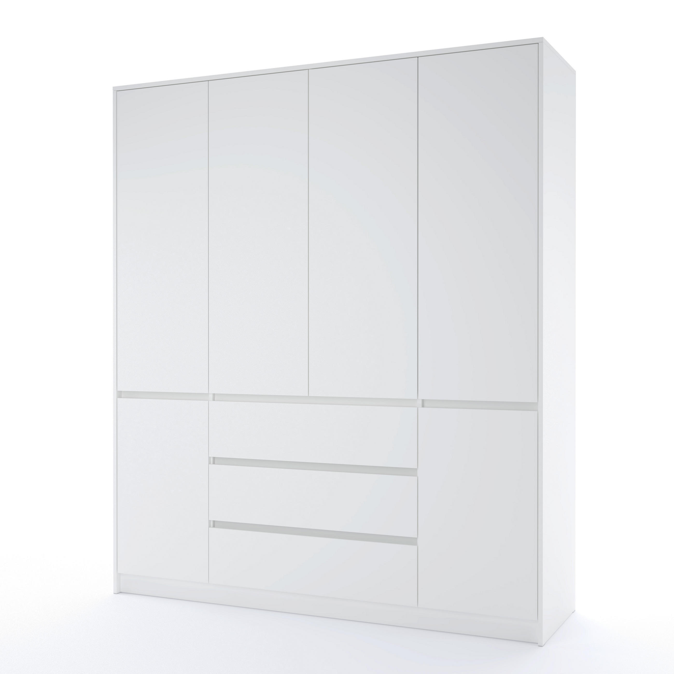 ORMAR ZA ODEĆU bela   - bela, Osnovno, pločasti materijal (176/205/52cm) - Xora