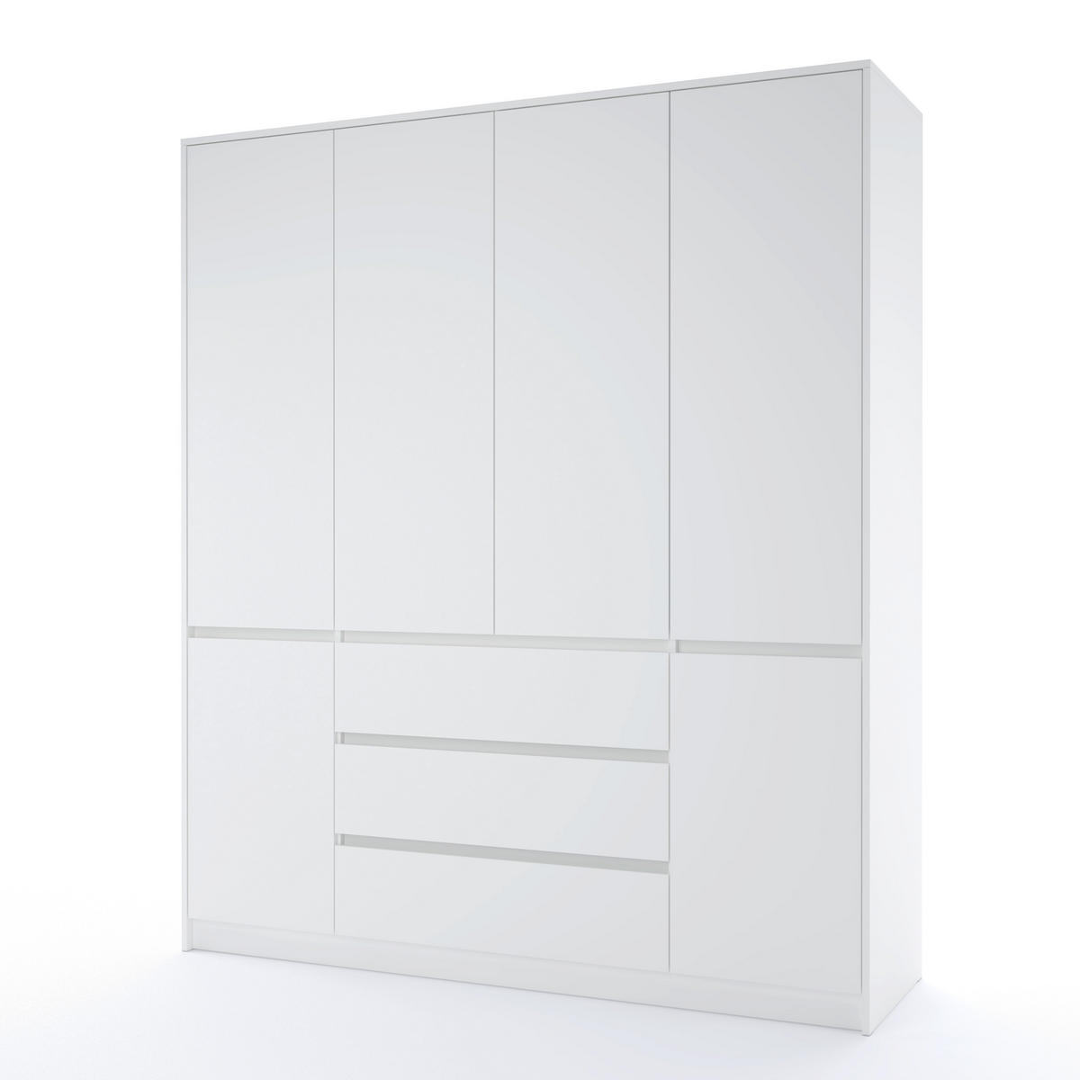 ORMAR ZA ODEĆU bela   - bela, Osnovno, pločasti materijal (176/205/52cm) - Xora