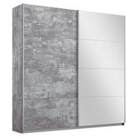 SCHWEBETÜRENSCHRANK in Grau  - Alufarben/Grau, Modern, Holzwerkstoff/Metall (181/230/62cm) - Rauch Möbel