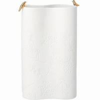 DEKOVASE  - Weiss, Basics, Keramik (18/13/25,6cm)