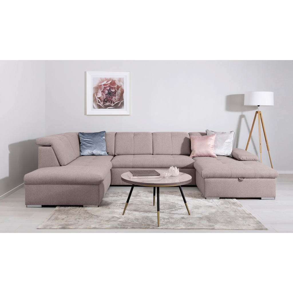 Canapea Modulară, textil, taupe