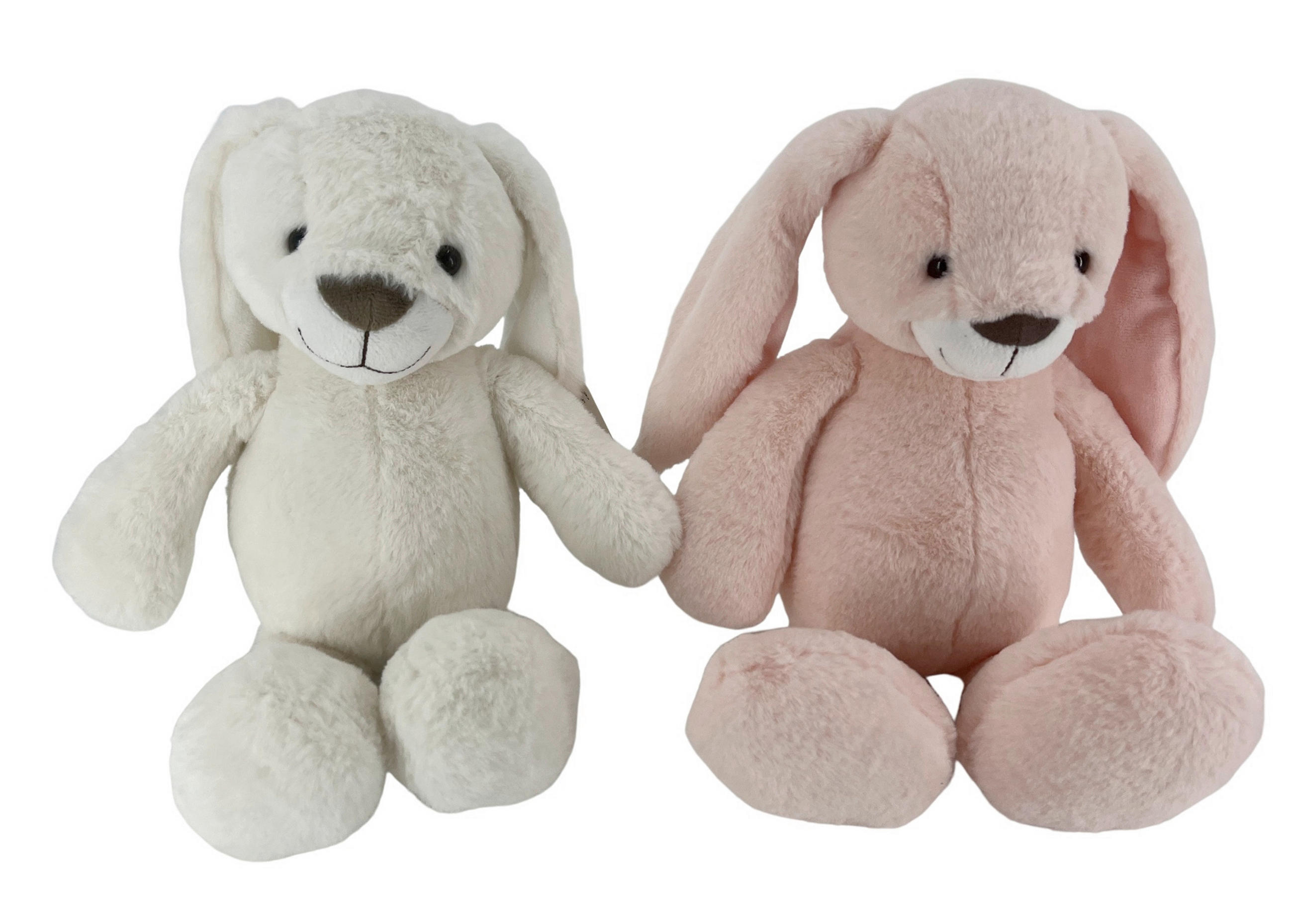 PLIŠANA ŽIVOTINJA  zec  - ružičasta/bela, Osnovno, tekstil (20cm) - My Baby Lou