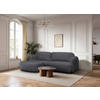 ECKSOFA VELU Graphitfarben Chenille  - Schwarz/Graphitfarben, Design, Textil (175cm) - MID.YOU