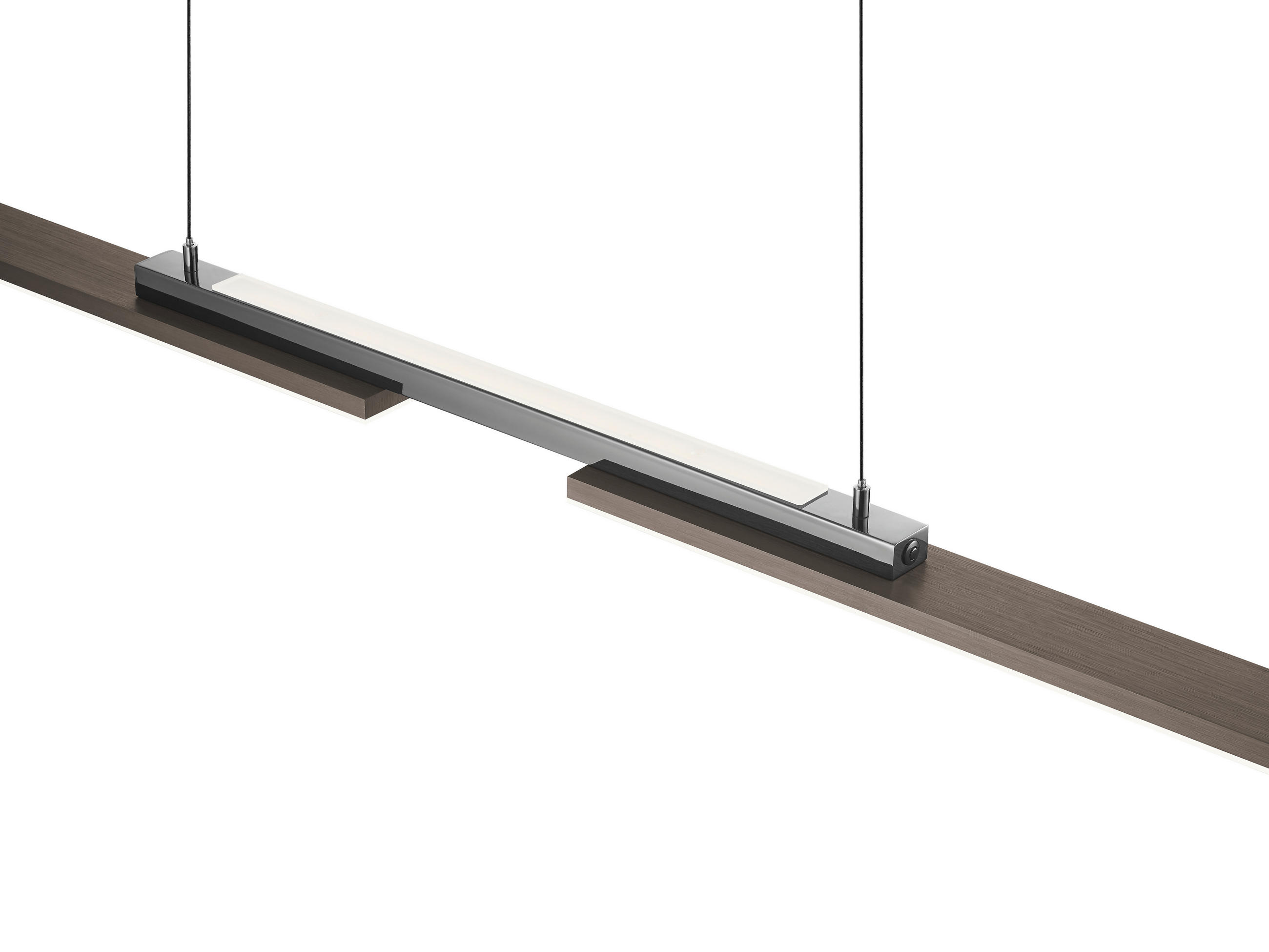LED-PENDELLEUCHTE 120/13/150 cm  - Bronzefarben, Design, Metall (120/13/150cm) - Hell