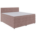 BOXSPRINGBETT 180/200 cm  in Hellrot  - Hellrot/Schwarz, KONVENTIONELL, Kunststoff/Textil (180/200cm) - Carryhome