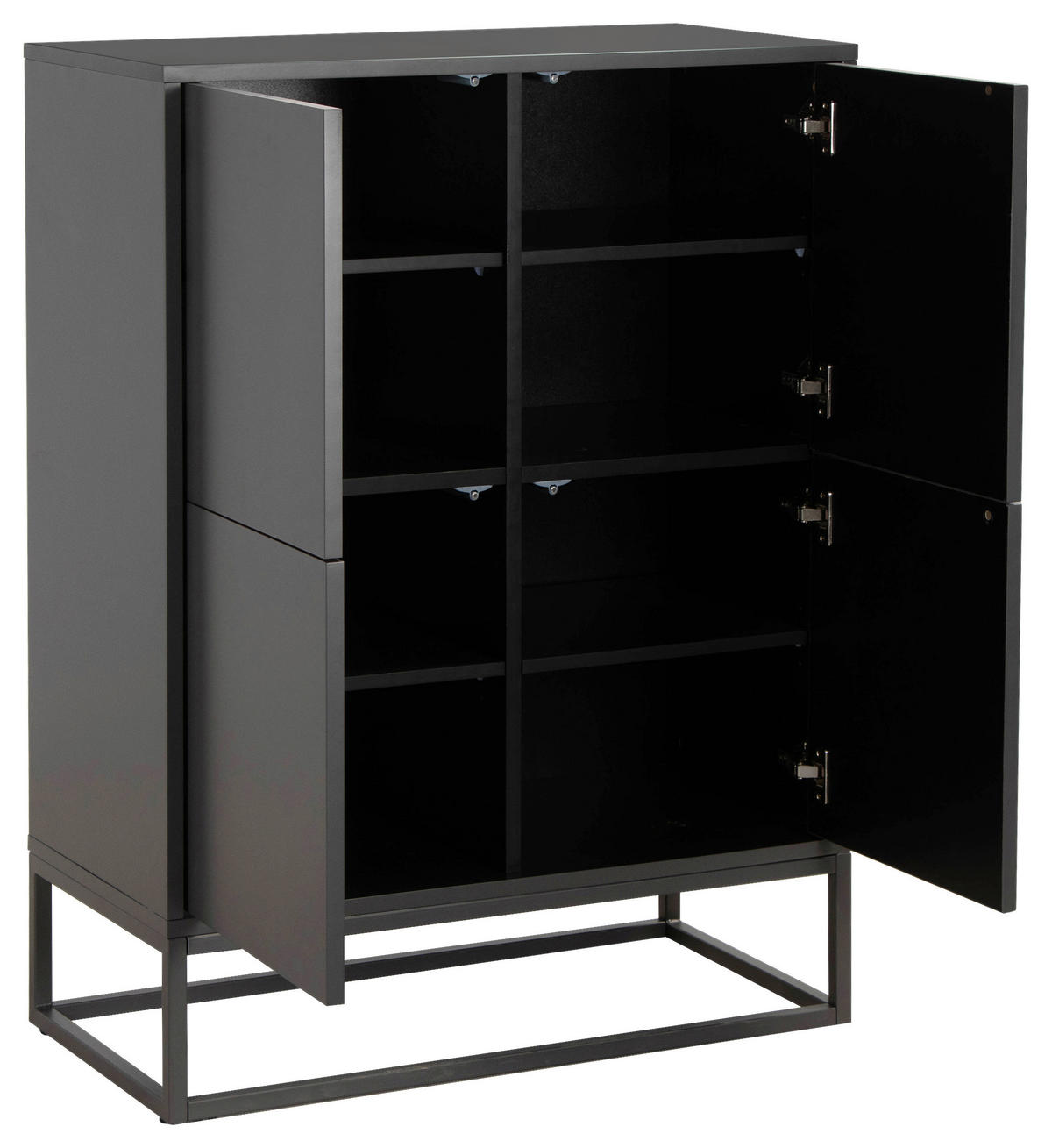 SIDEBOARD  in 80/110/40 cm  - Grau, Design, Holzwerkstoff/Metall (80/110/40cm) - MID.YOU