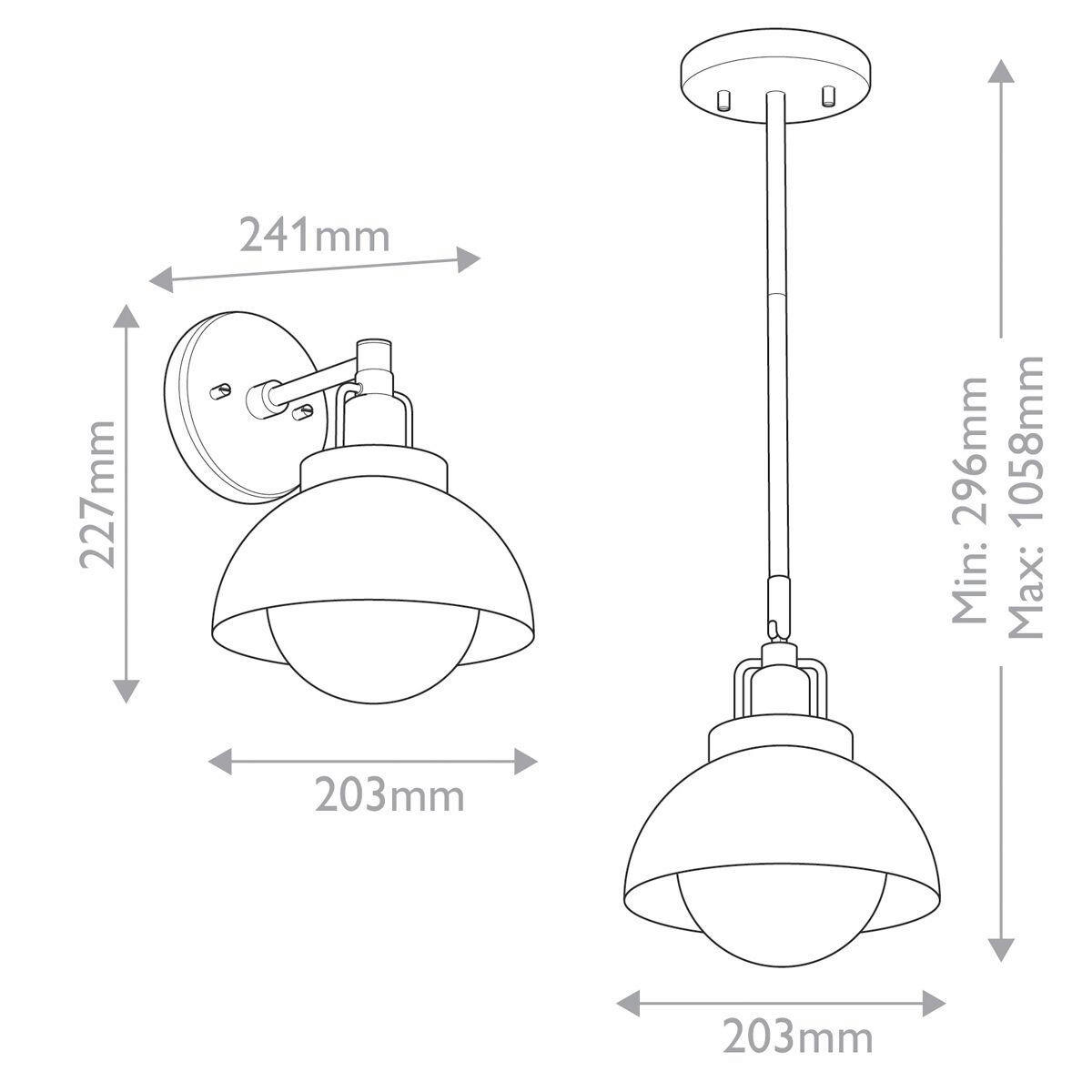 WANDLEUCHTE - Champagner, Konventionell, Metall (22,7/20,3/24,1cm) - Elstead Lighting