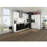 ECKKÜCHE E-Geräte, Soft-Close-System, Spüle - Schwarz/Weiß, Design (240+120cm) - Stylife