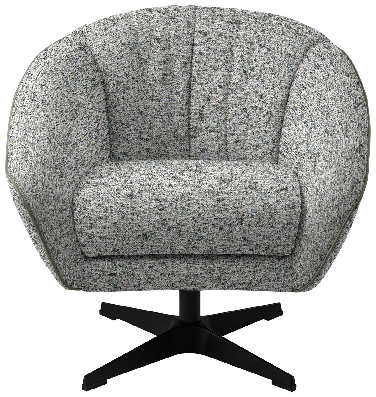 FÅTÖLJ i textil ljusgrön  - ljusgrön/svart, Design, metall/textil (80/78/80cm) - MID.YOU