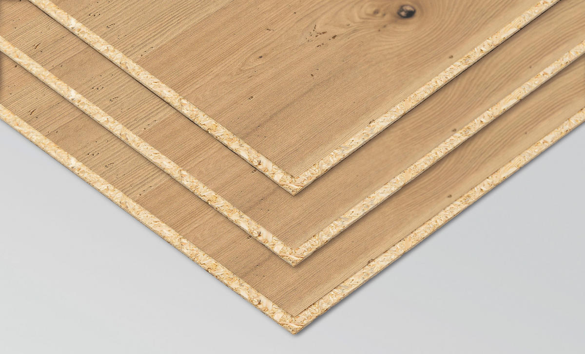 DECOWALL ESBJERG RÜSTER 3 Stück  - Ulmefarben, Design, Naturmaterialien (125/66/1.2cm) - Egger Holzwerkstoffe