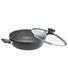 SERVIERPFANNE 28 cm PTFE-Antihaftbeschichtung - Grau, Basics, Glas/Metall (28cm) - Schulte Ufer