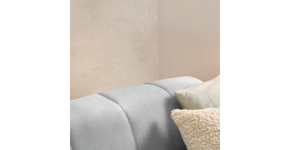ECKSOFA in Chenille Hellgrau 167/311 cm - Hellgrau/Schwarz, Design, Textil/Metall (167/311cm) - Xora