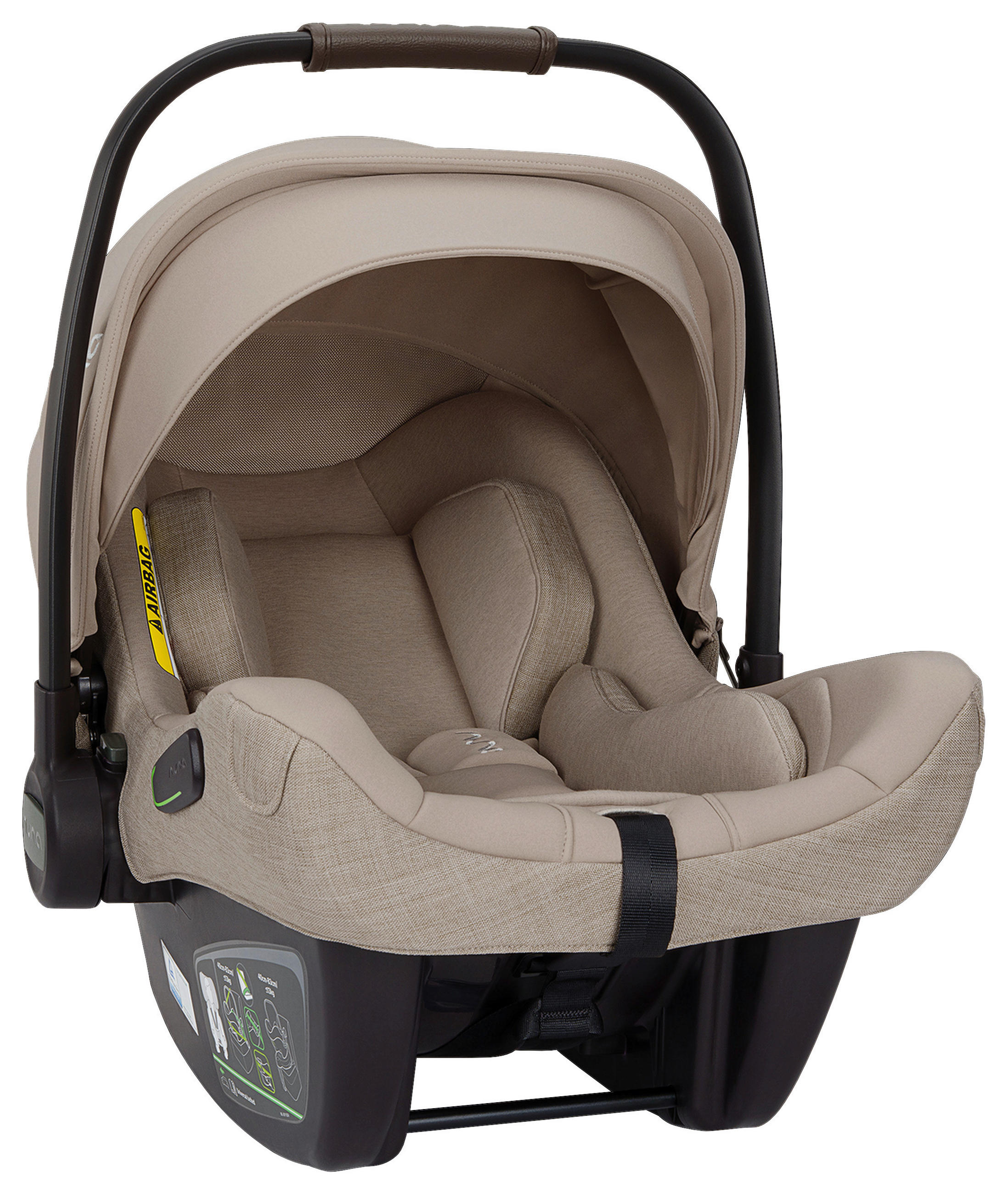 BABYSCHALE  PIPA NEXT Chateau  - Beigebraun/Grün, Basics, Kunststoff/Textil (44/59/67cm) - Nuna