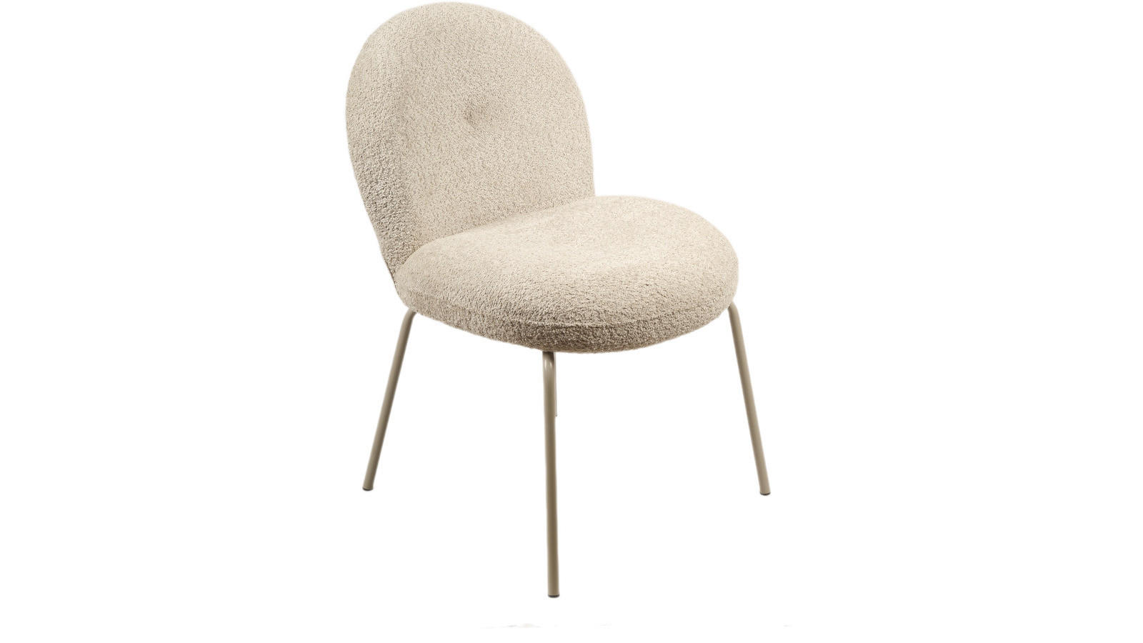 STOL stål  - beige/cremefärgad, Design, metall/trä (66/85,5/57cm) - Best Price