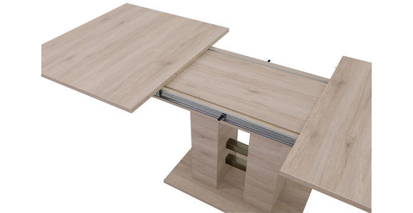 ESSTISCH Sonoma Eiche rechteckig ausziehbar - Eichefarben/Sonoma Eiche, MODERN, Holzwerkstoff (140-220/90/76cm) - Carryhome