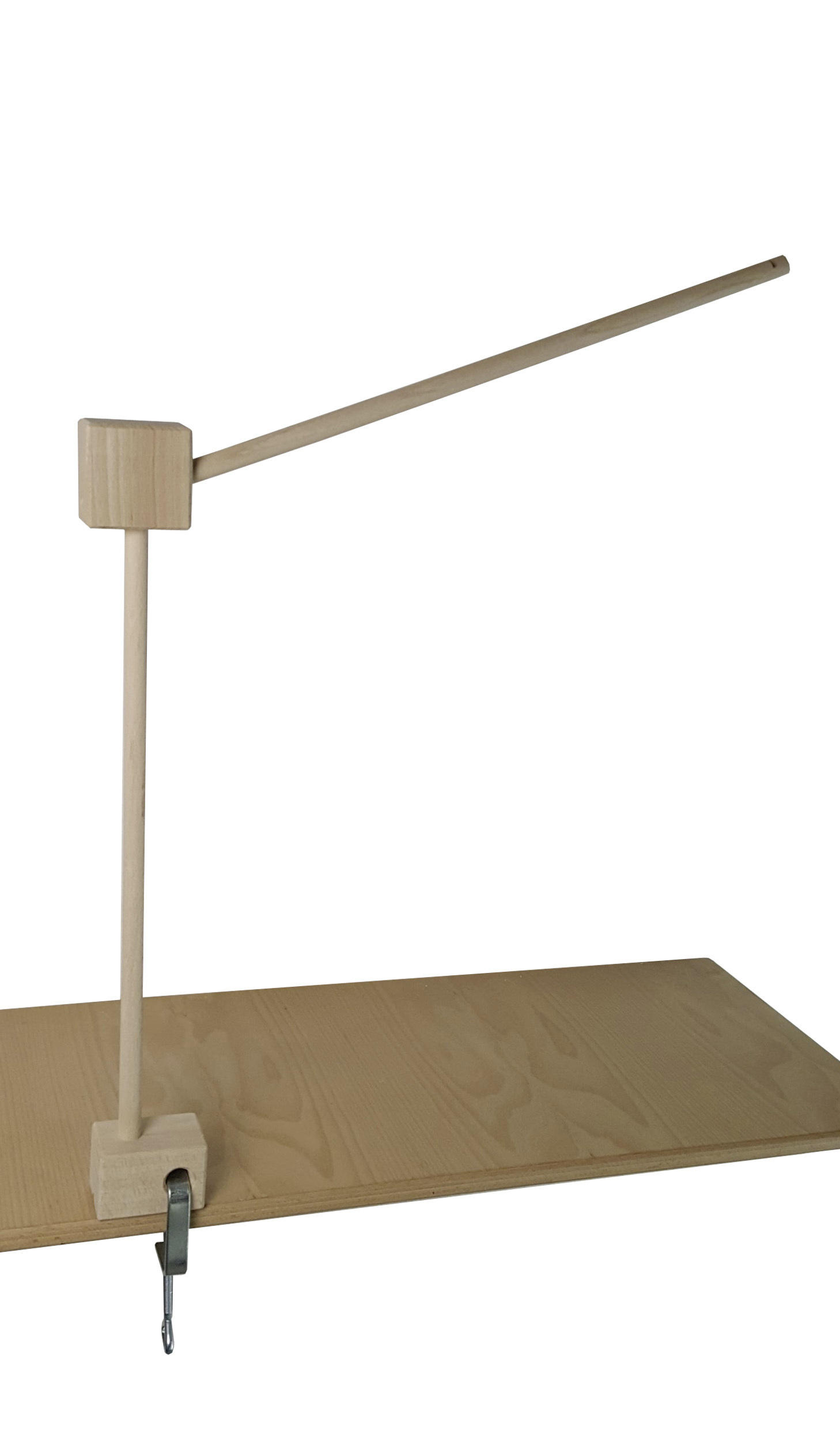 Niermann Mobilehalter klemmbar  - Naturfarben, Basics, Holz (37/55cm)