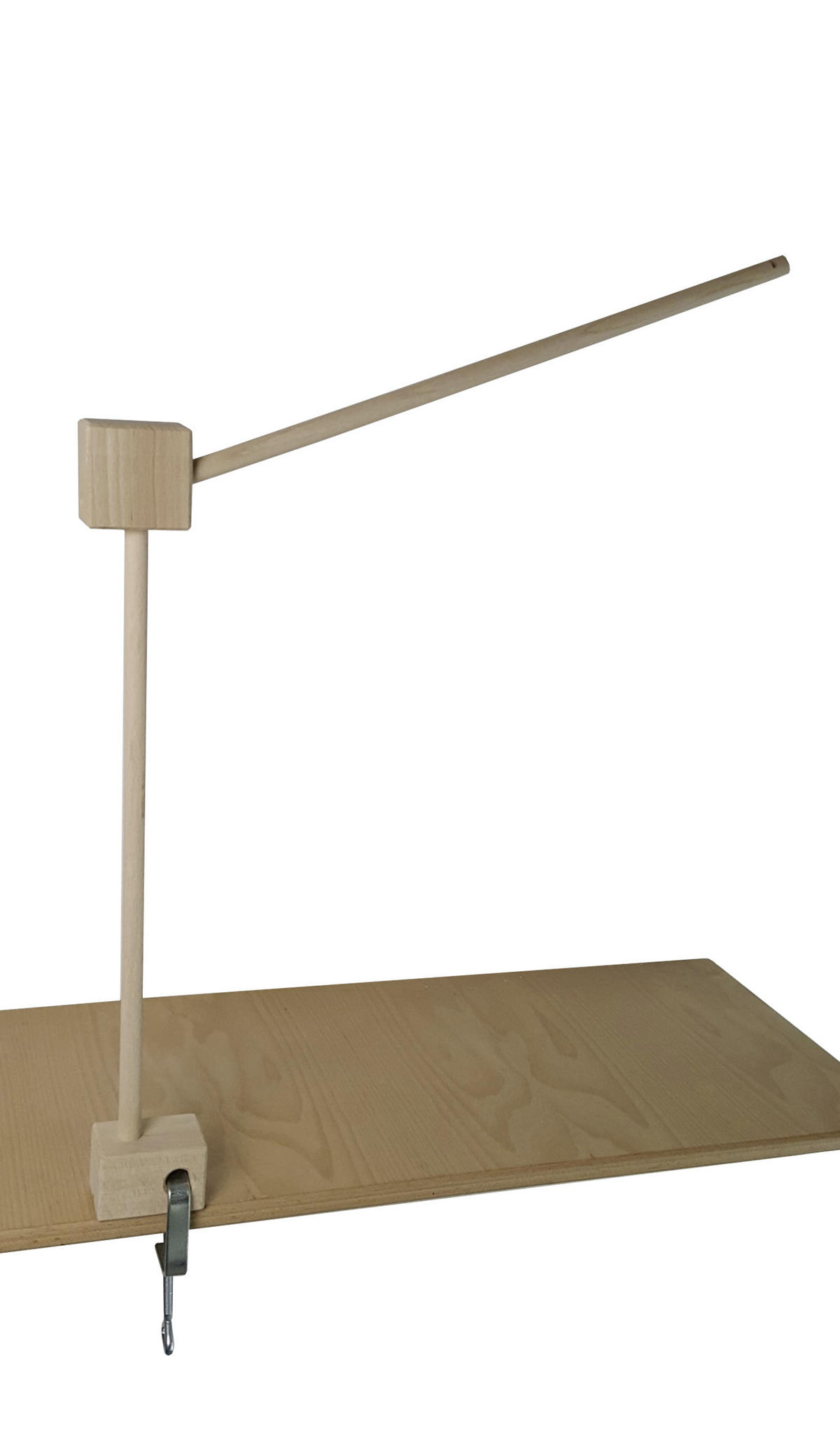 Niermann Mobilehalter klemmbar  - Naturfarben, Basics, Holz (37/55cm)