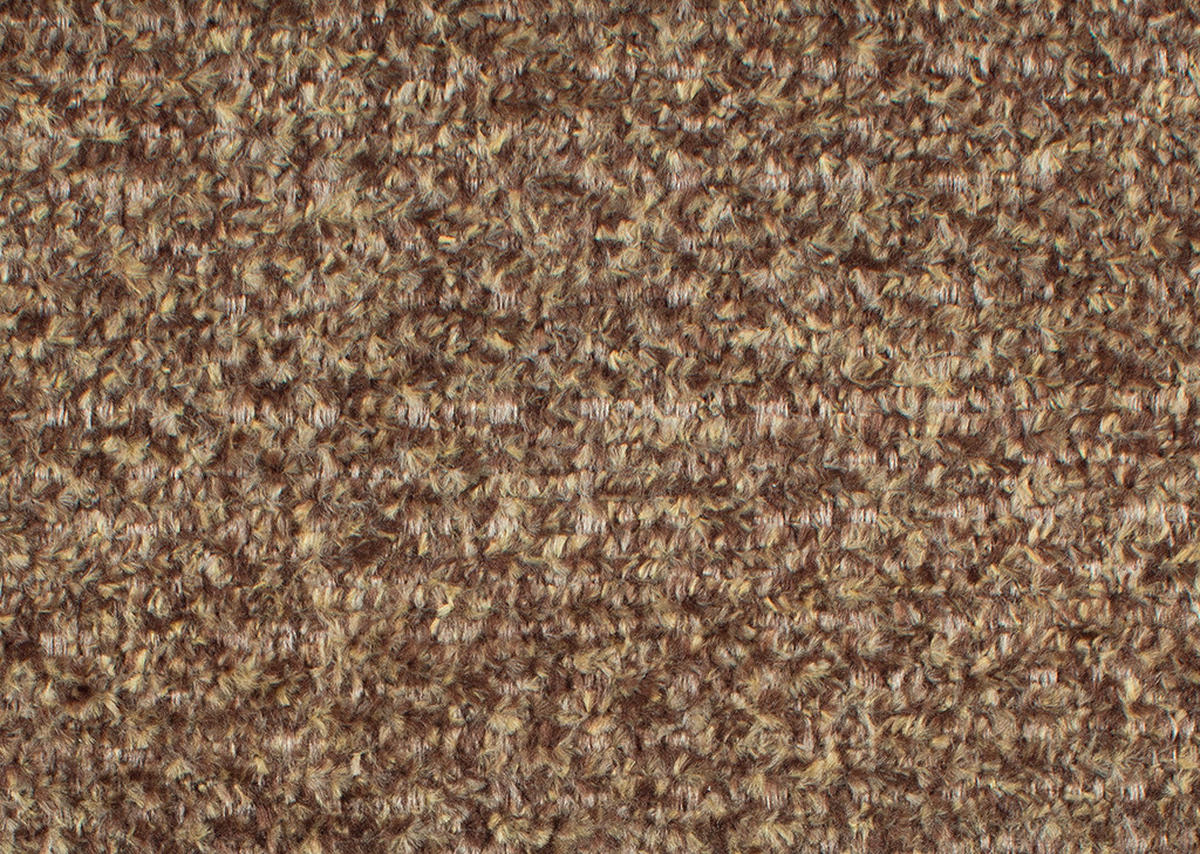 ECKSOFA in Chenille Braun  - Schwarz/Braun, Design, Textil/Metall (289/180cm) - Stylife