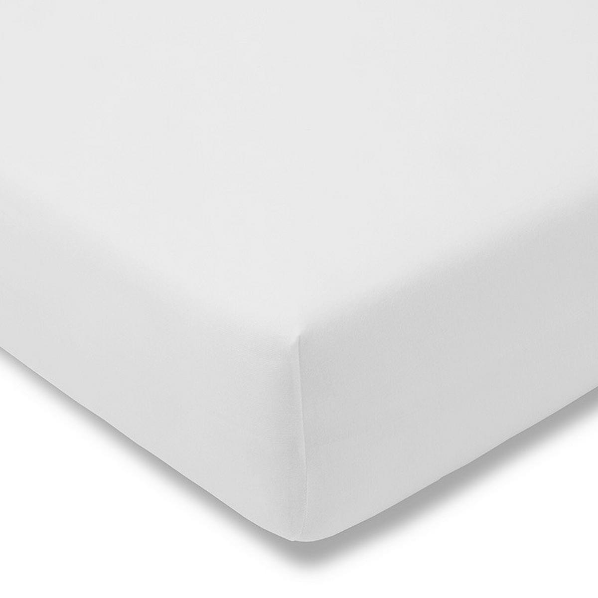 SPANNBETTTUCH Exquisit Single-Jersey  - Weiß, Basics, Textil (100/200cm) - Estella