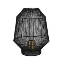 TISCHLEUCHTE - Schwarz, Trend, Metall (37/46cm) - Light & Living