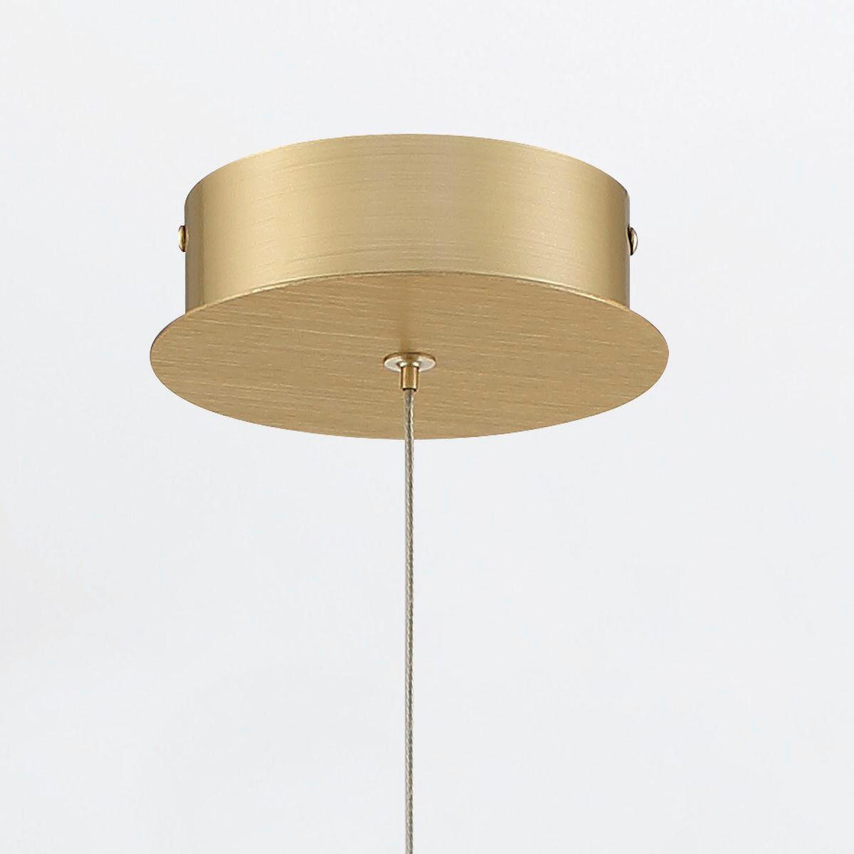 PENDELLEUCHTE 67,5/12,2 cm    - Goldfarben, Basics, Glas/Metall (67,5/12,2cm) - Elstead Lighting