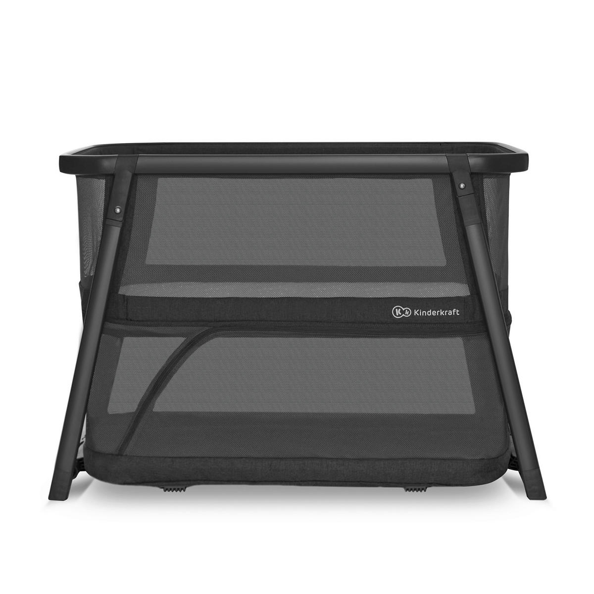 REISEBETT Sofi Plus   - Dunkelgrau, Basics, Textil/Metall (50/90cm) - kinderkraft