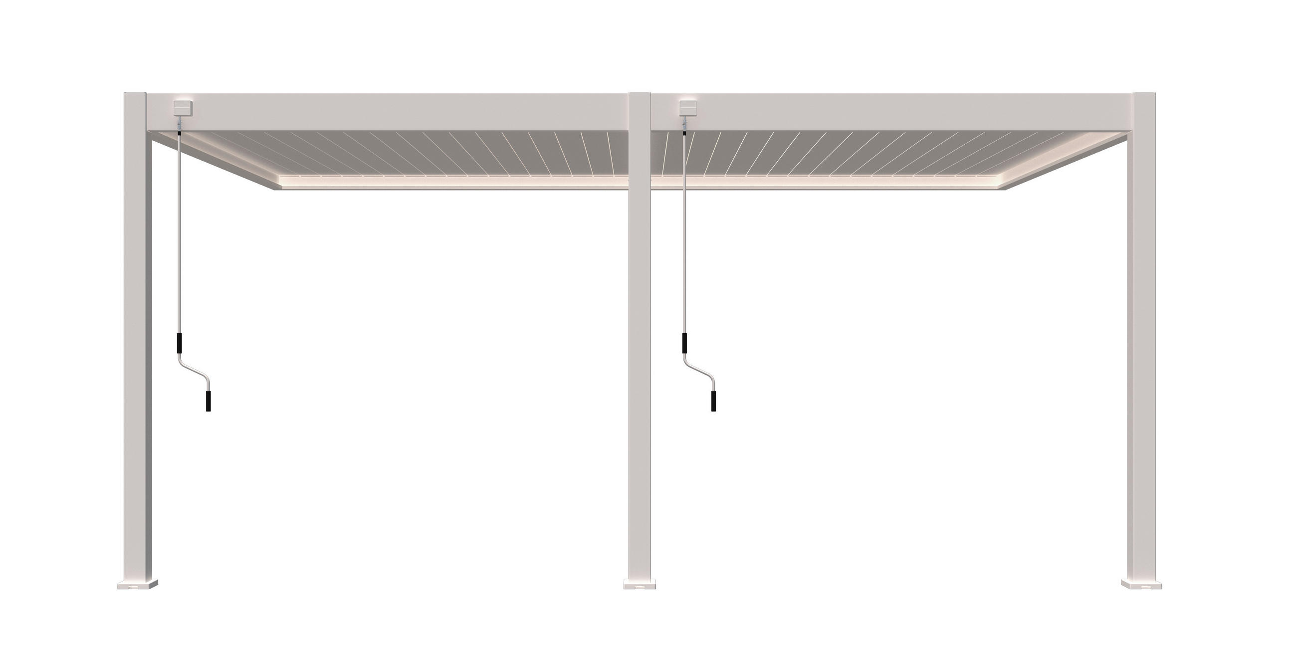 PERGOLA - Weiss, Basics, Metall (530/255/360cm) - Gardenson