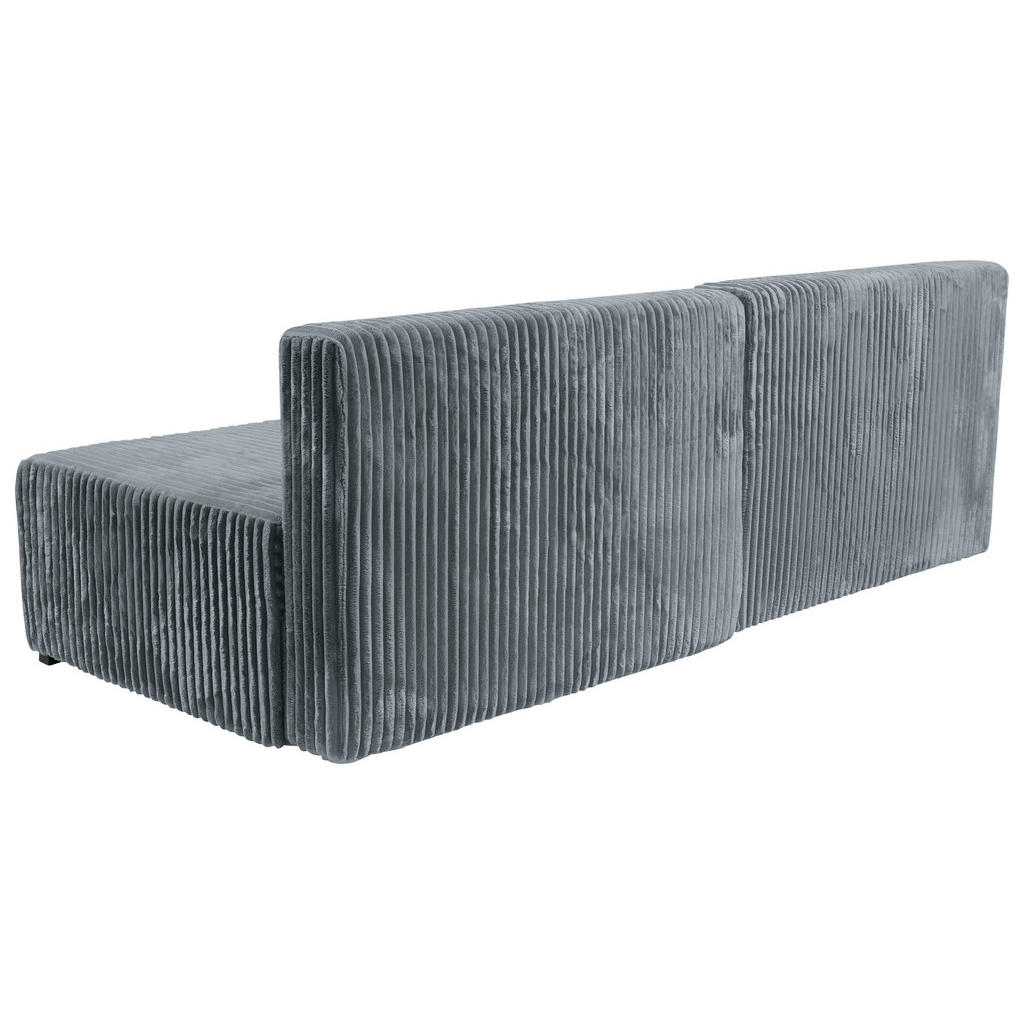 Thumbnail - Carryhome Ecksofa, Grau, Textil, Buche, Hartholz, 3-Sitzer, Füllung: Polyurethan (PUR),Polyurethan (Pur), Ottomane links...
