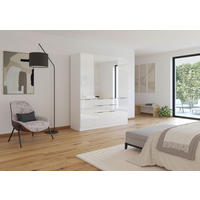 DULAP CU UȘI ROTATIVE alb, alb lucios intens  - alb/alb lucios intens, Modern, material pe bază de lemn (181/210/54cm) - Hom`in