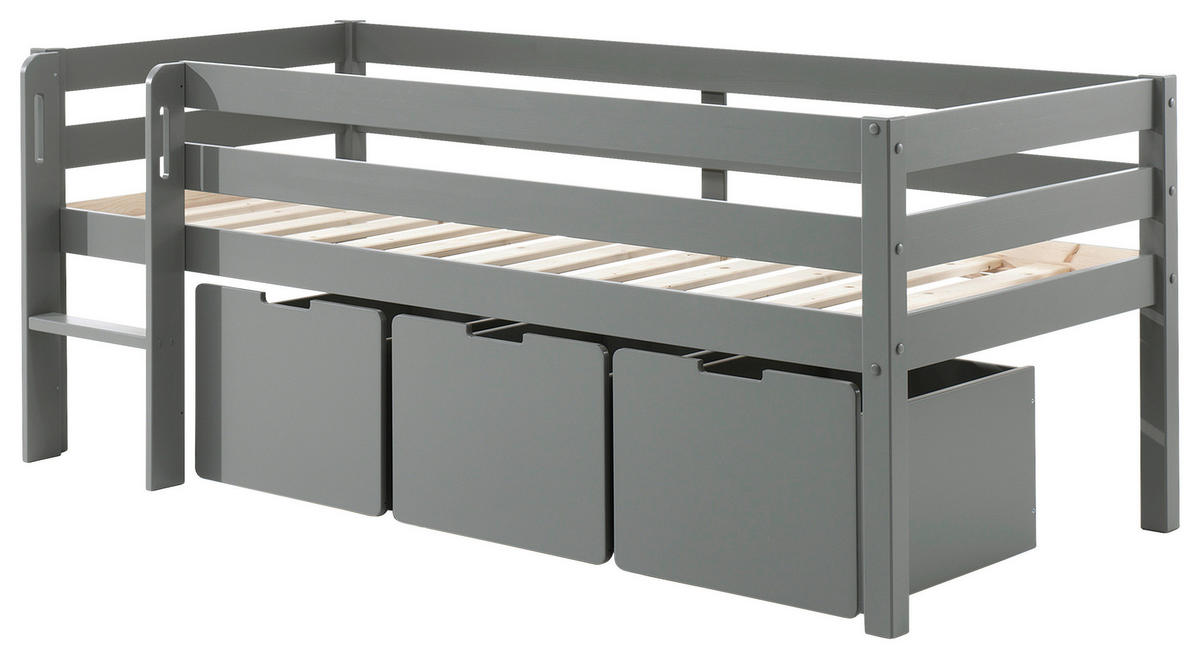 HOCHBETT 90/200 cm Grau Grau  - Grau, MODERN, Holz/Holzwerkstoff (90/200cm) - MID.YOU