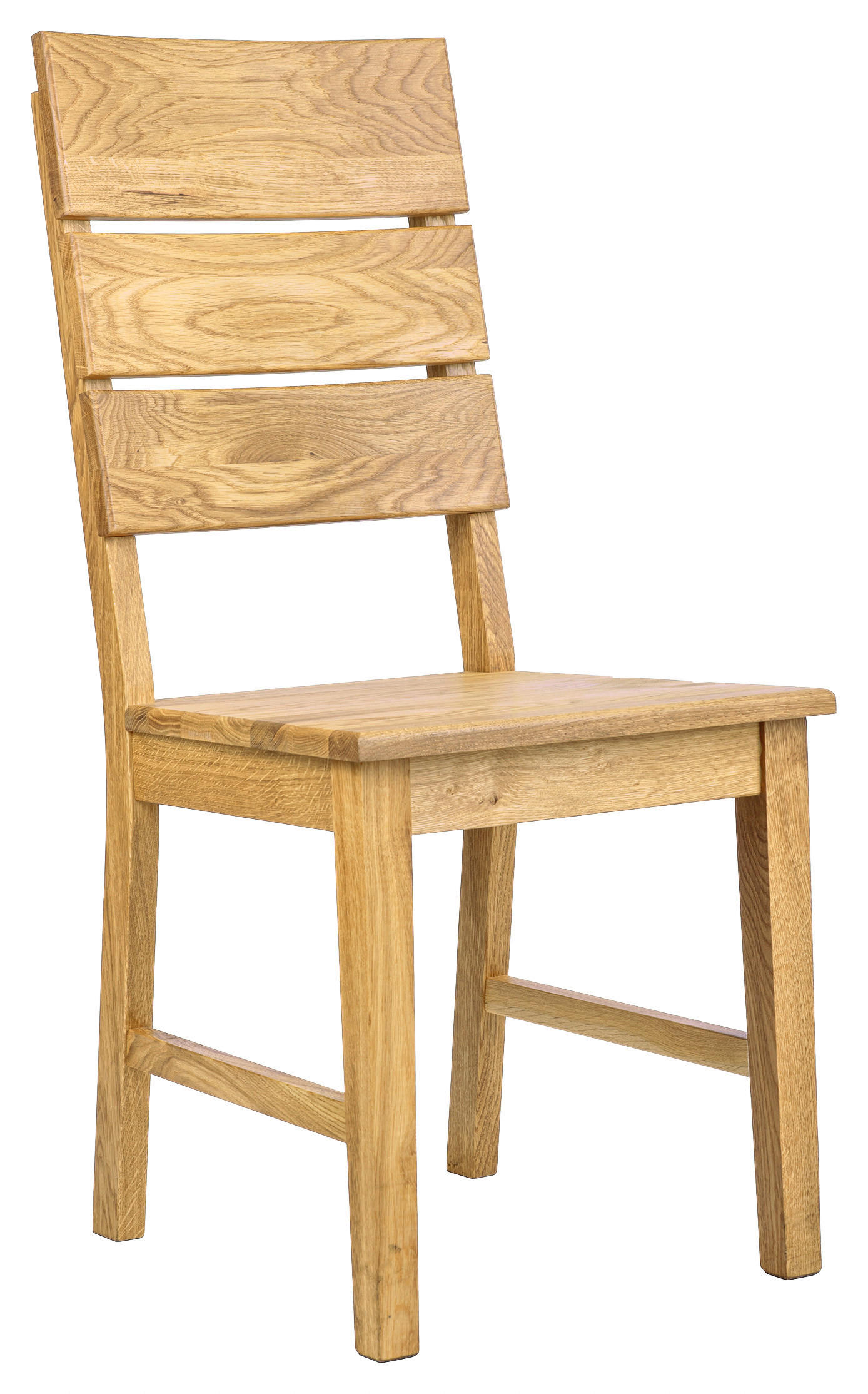 STUHL Wildeiche Wildeiche massiv  - Wildeiche, Natur, Holz (43/97,5/52cm) - Carryhome