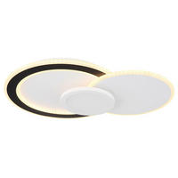 LED-TAKLAMPA Gisell 40 W 57,5/40/8,5 cm  - vit/opal, Trend, metall/plast (57,5/40/8,5cm) - Globo