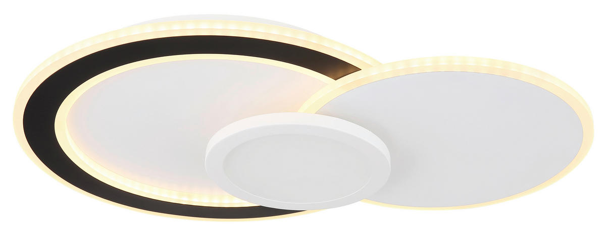 LED-TAKLAMPA Gisell 40 W 57,5/40/8,5 cm  - vit/opal, Trend, metall/plast (57,5/40/8,5cm) - Globo