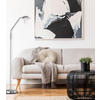 LED-STEHLEUCHTE 23/160 cm    - Nickelfarben, Design, Glas/Metall (23/160cm) - Fischer & Honsel