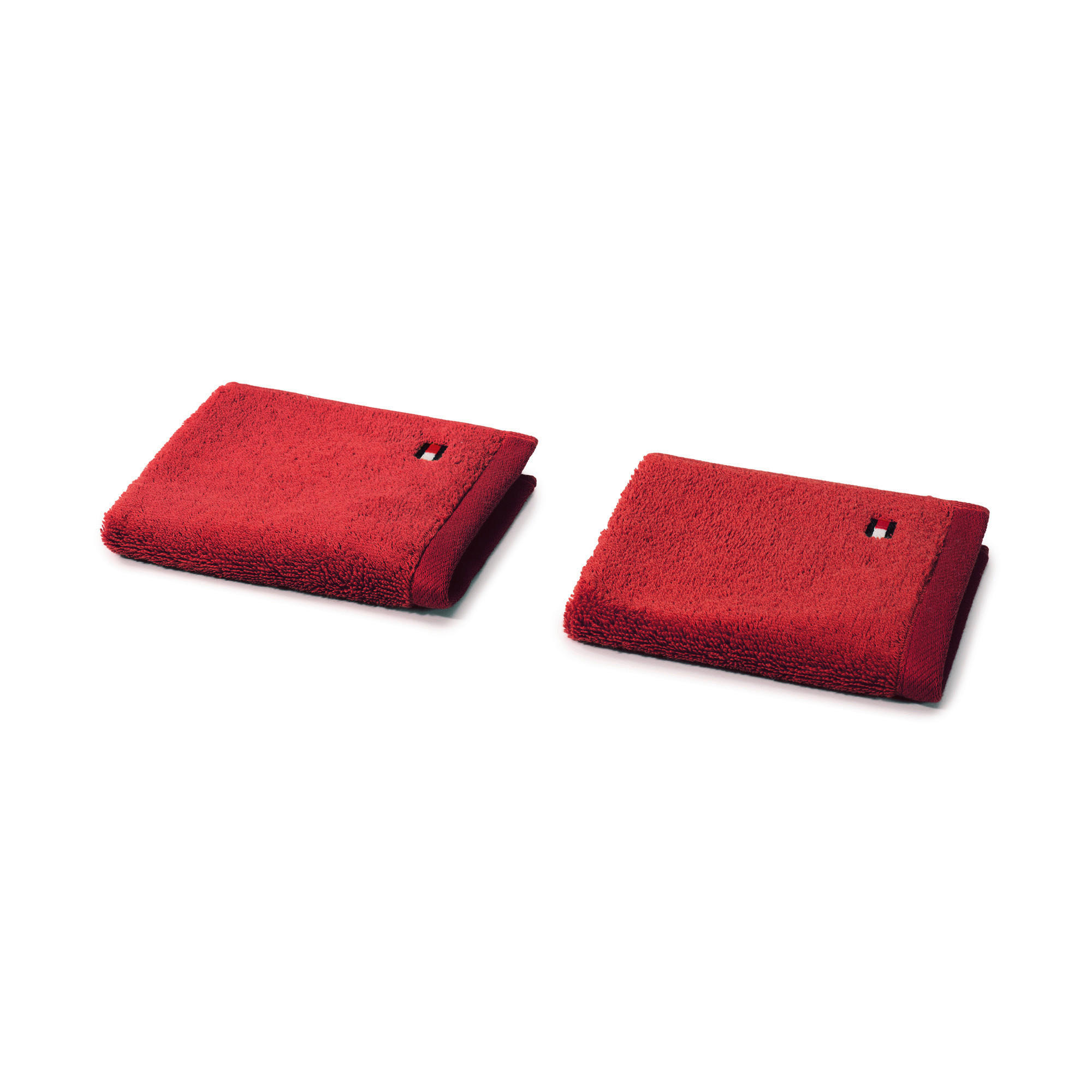 Seiftuch 2er-Set Plain Weinrot 2-teilig 30/30 cm  - Weinrot, Basics, Textil (30/30cm) - Tommy Hilfiger
