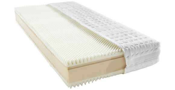 KOMFORTSCHAUMMATRATZE 90/200 cm Höhe ca. 26 cm  - Weiß, Basics, Textil (90/200cm) - Novel