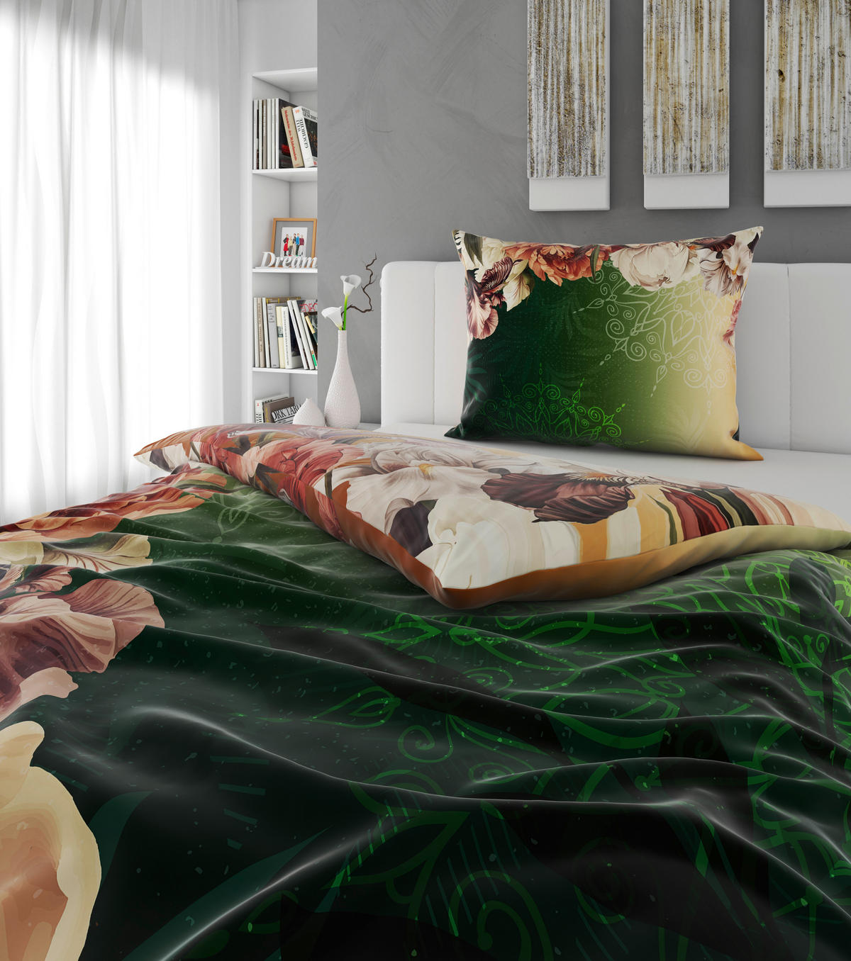 BETTWÄSCHE TANJA Satin 140/200 cm  - Multicolor, KONVENTIONELL, Textil (140/200cm) - Esposa