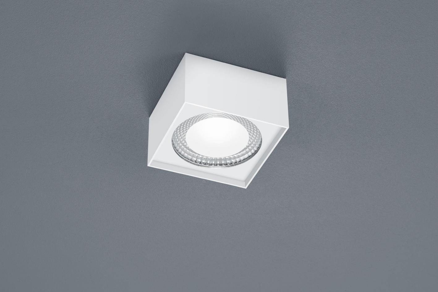 AUFBAULEUCHTE 12/12/7 cm   - Weiß, KONVENTIONELL, Metall (12/12/7cm) - Helestra