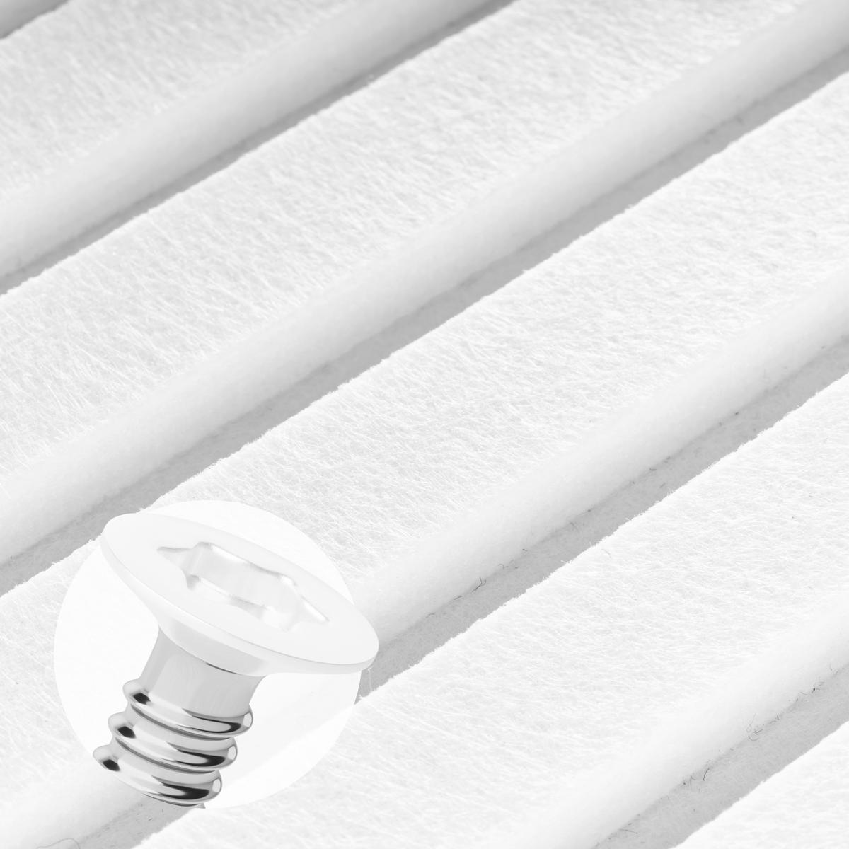 AKUSTIKPANEEL  - Weiß, Basics, Kunststoff (20/240/1,8cm)