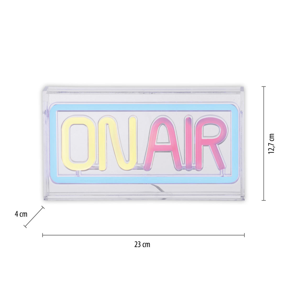 LED-DEKOLEUCHTE Neon-Onair 23/4/12,7 cm   - Design, Kunststoff (23/4/12,7cm)